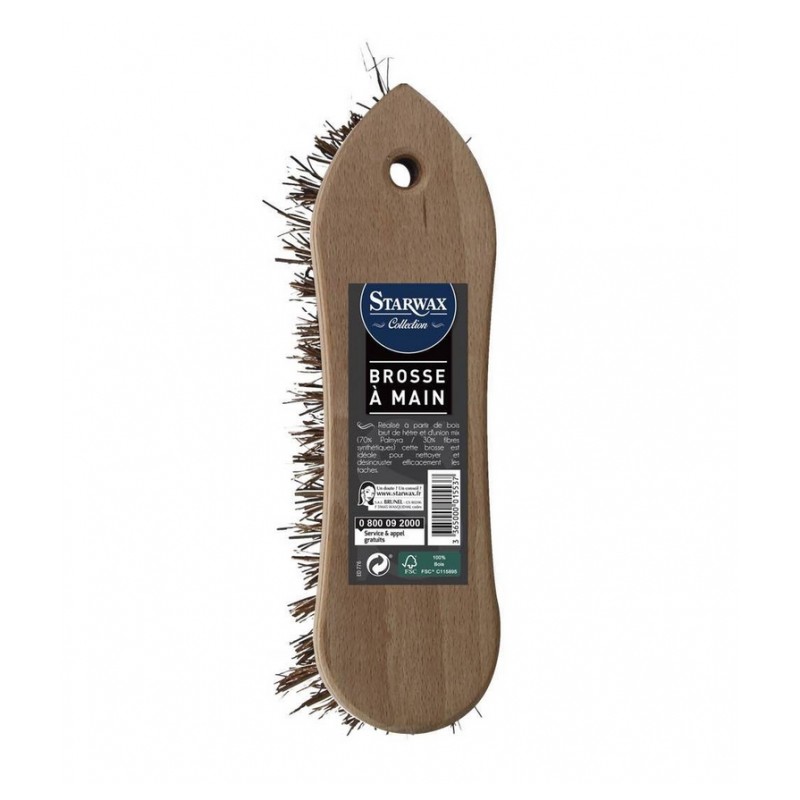 Brosse à  main - Bois - STARWAX - Brosse - 1553