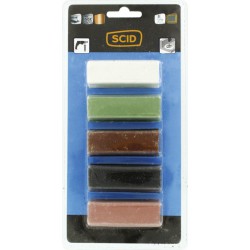 Pâte à  polir - pour polissage - Lot de 5 - SCID - Brosse de ponçage - BR-894668