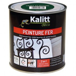 Peinture spécial Fer - Vert cloture - Brillant - 0.5 L - KALITT - Peintures - DE-368225