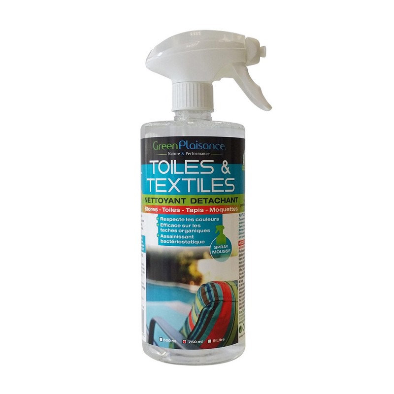 Nettoyant et détachant Toiles et Textiles - 750 ml - GREEN PLAISANCE - Détachant pour textile - DE-627430