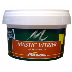 Mastic vitrier à  l'huile de lin - Beige - origine naturelle - 1 Kg - MIEUXA - Mastic vitrier - DE-698597