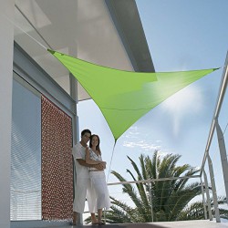 Voile d'ombrage triangulaire - First - 3 M - Vert Pomme - JARDILINE - Voile d'ombrage - VSF300VP