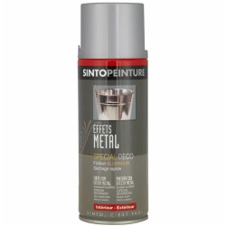 Peinture aérosol - Effet métal - Zinc - 400 ml - SINTO - Peinture aérosol - 924400S