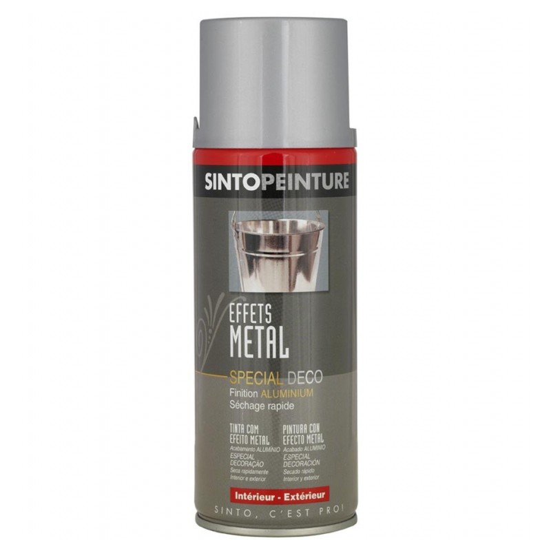 Peinture aérosol - Effet métal - Zinc - 400 ml - SINTO - Peinture aérosol - 924400S