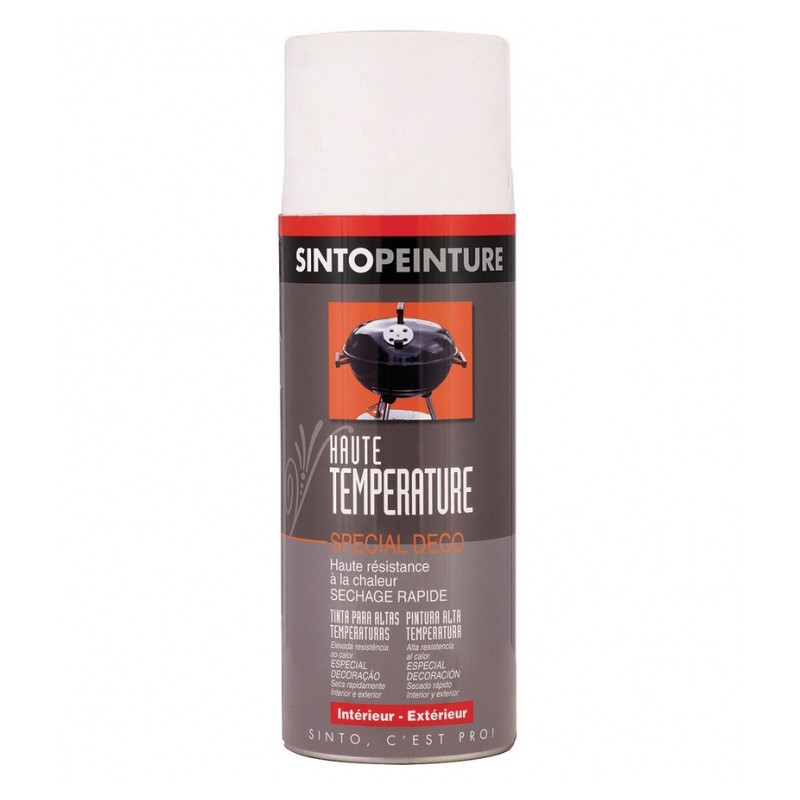 Peinture aérosol - Haute température - Blanc - 400 ml - SINTO - Peinture aérosol - 140328