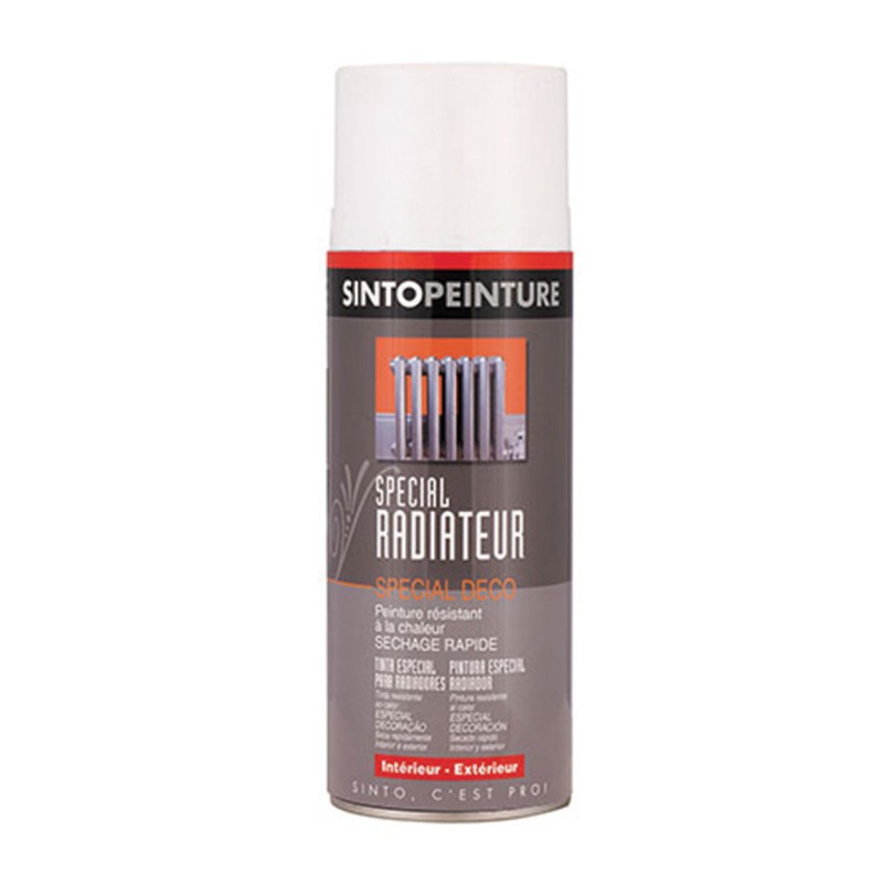 Peinture spécial radiateur - Blanc brillant - 400 ml - SINTO - Peinture aérosol - 140485