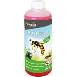 Répulsif liquide concentrée pour piège à  guêpes et frelons - 500 ml - PROTECTA - Insectes volants - DE-399329