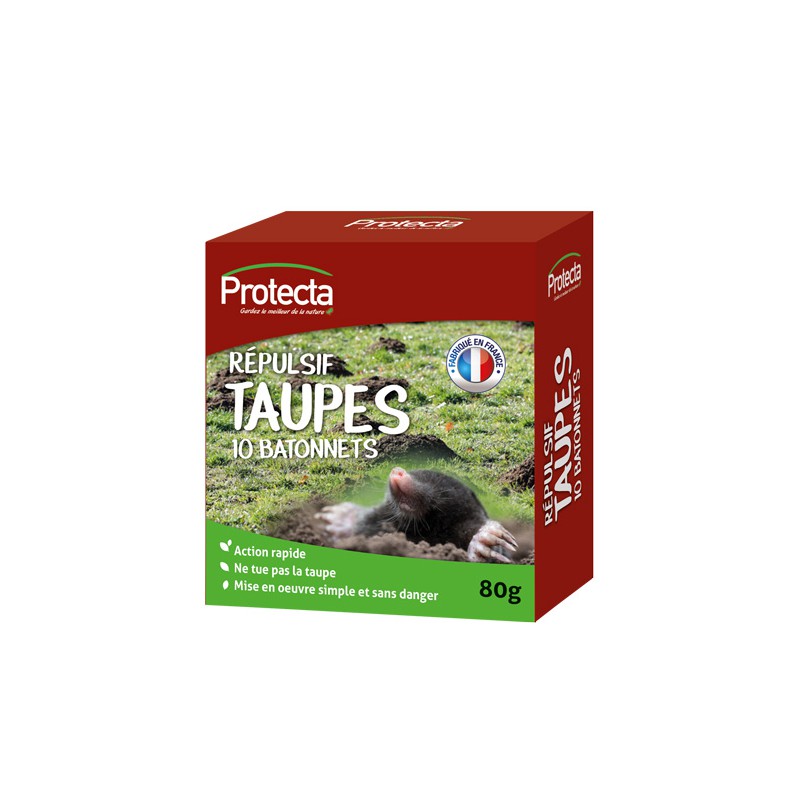 Répulsif taupes - 10 bâtonnets - PROTECTA - Taupes - DE-399386