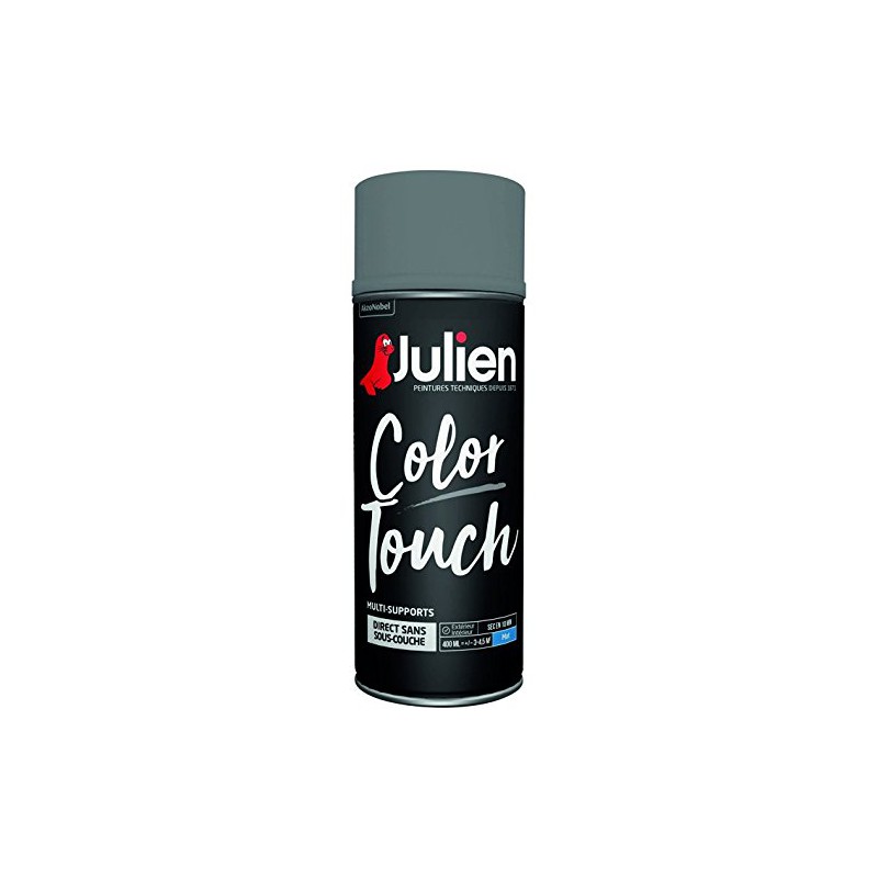 Aérosol de peinture - Color Touch - Gris anthracite - Multi-supports - 400 ml - JULIEN - Peinture aérosol - DE-172726