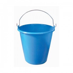 Seau ménager en palstique avec anse - 5 L - Bleu - ALUMINIUM & PLASTIQUE - Bassine et seau - DE-654137