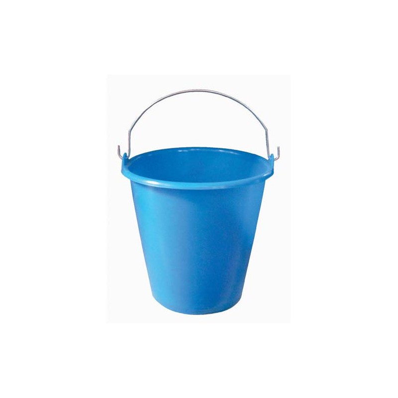 Seau ménager en palstique avec anse - 5 L - Bleu - ALUMINIUM & PLASTIQUE - Bassine et seau - DE-654137