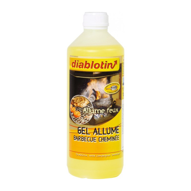 Allume barbecue / cheminée - Gel - 1 L - DIABLOTIN - Allume-feux - BR-289310