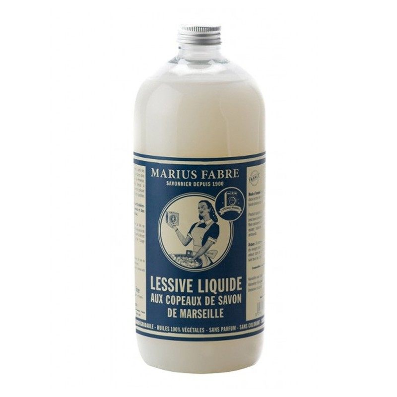 Lessive liquide aux copeaux de Savon de Marseille 1L - MARIUS FABRE - Lessives - DE-759332