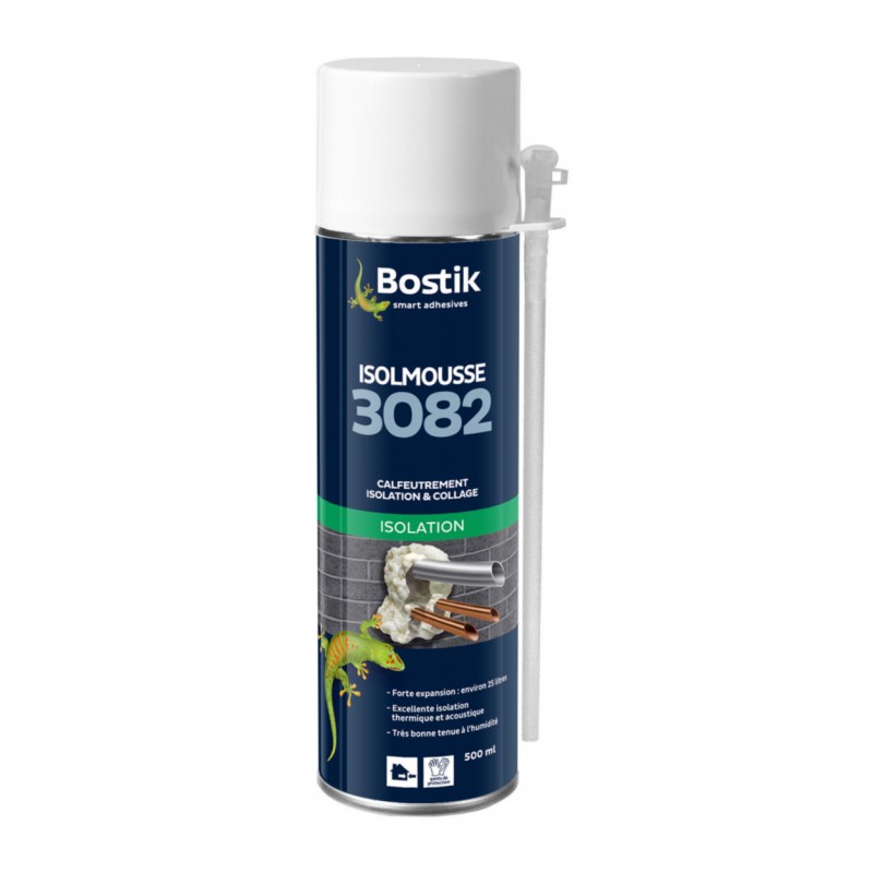 Mousse polyuréthanne expansive - Isolmousse 3082 - 500 ml - BOSTIK - Autres Mastics - DE-872291