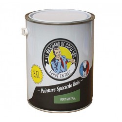 Peinture Spécial Bois - Satinée - Vert mistral - 2.5 L - ONIP - Peintures - MC70149