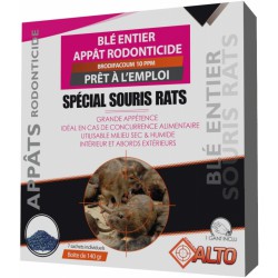 Appât raticide et souricide - Grain de blé entier - 140 grs - ALTO - Rongeurs - BR-992023