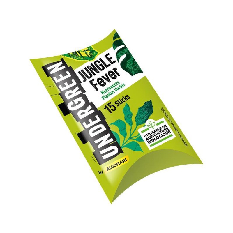 Nutriment plantes vertes - Jungle fever- 15 sticks - UNDERGREEN - Engrais et activateur - DE-385022