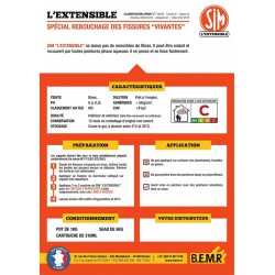 Enduit de rebouchage et de réparation extérieur - L'Extensible - 1Kg - SIM - Enduit de rebouchage - DE-316555