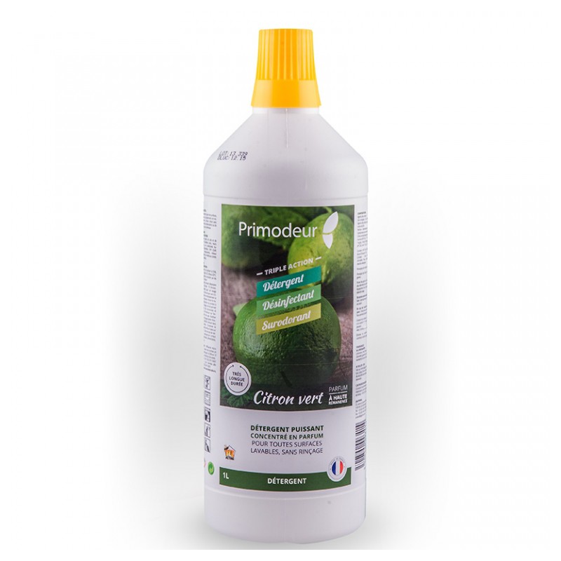 Détergent puissant concentré - Primodeur 3D - 1L - Citron Vert - PRIMODEUR - Hygiène de la maison - DE-612796