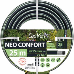 Tuyau d'arrosage Neo confort - 5 couches - 15 x 25 M - CAP VERT - Tuyaux d'arrosage - BR-508679