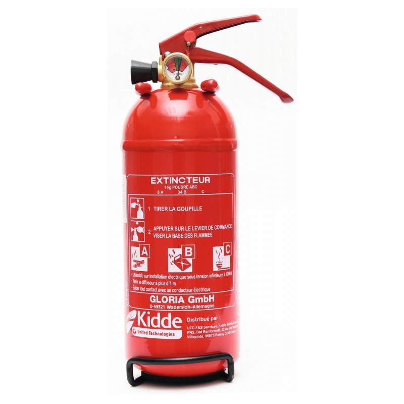 Extincteur 1kg à  poudre polyvalente abc - KIDDE -  - BR-169100