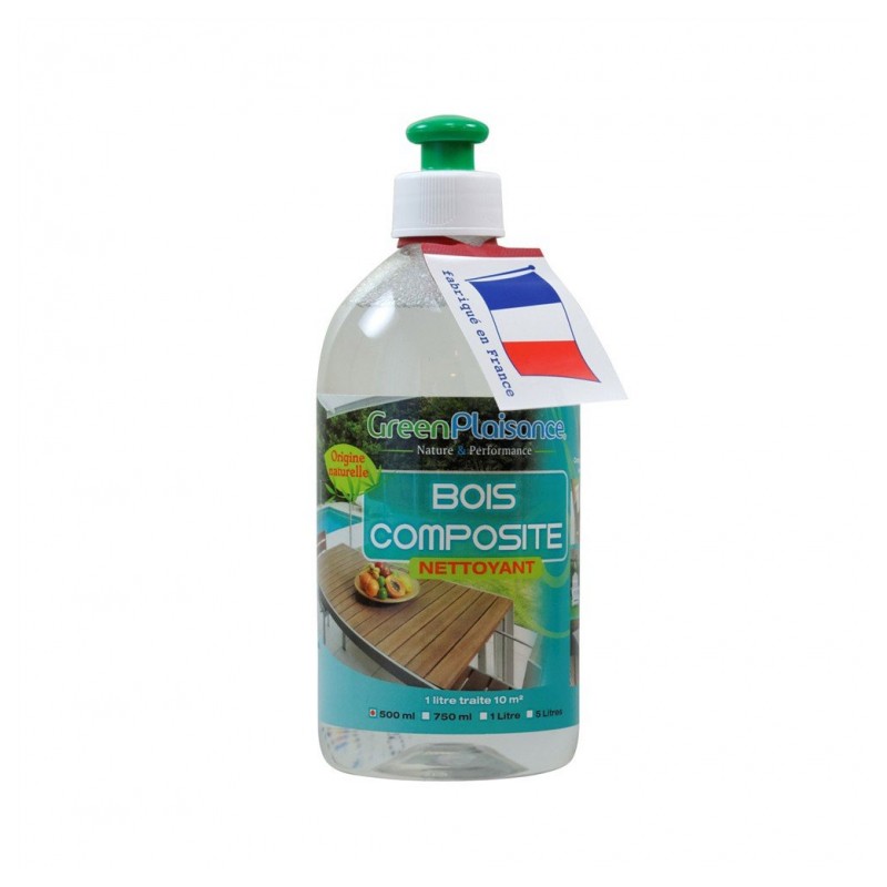 Nettoyant et détachant pour bois composite - 500 ml - GREEN PLAISANCE - Détachant pour textile - DE-627448