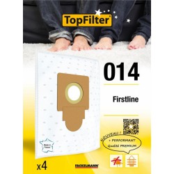 4 Sacs Aspirateur Premium - Firstline - Model 014 - TOPFILTER - Accessoires Aspirateur - BR-122516