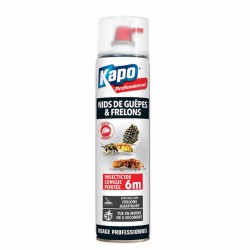 Insecticide longue portée - Spécial nids de guêpes et frêlons - Portée 6 m - 750 ml - KAPO - Insectes volants - UP-GSG0-DHP7