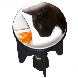 Bouchon clapet de lavabo - Pluggy - Cat - 4 cm - WENKO - Bouchons / clapets et grilles de vidage - WE207171