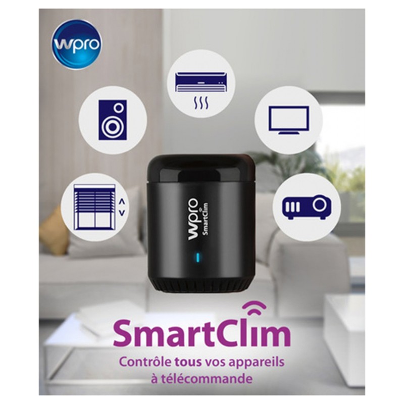 Télécommande connectée pour climatiseur fixe ou mobile - SmartClim - WPRO - Accessoires Électroménager - SMART2