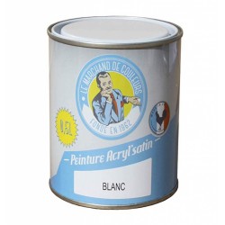 Peinture acrylique - Murs et plafonds - Satin - Brun Taupe - 0.5 L - ONIP - Peintures - MC70100