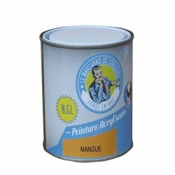 Peinture acrylique - Murs et plafonds - Satin - Mangue - 0.5 L - ONIP - Peintures - MC70104