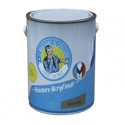 Peinture acrylique - Murs et plafonds - Mat - Brun Taupe - 2.5 L - ONIP - Peintures - MC70134