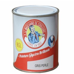 Peinture Glycéro - Bois / Métal - Brillante - Gris perle - 0.5 L - ONIP - Peintures - MC70159