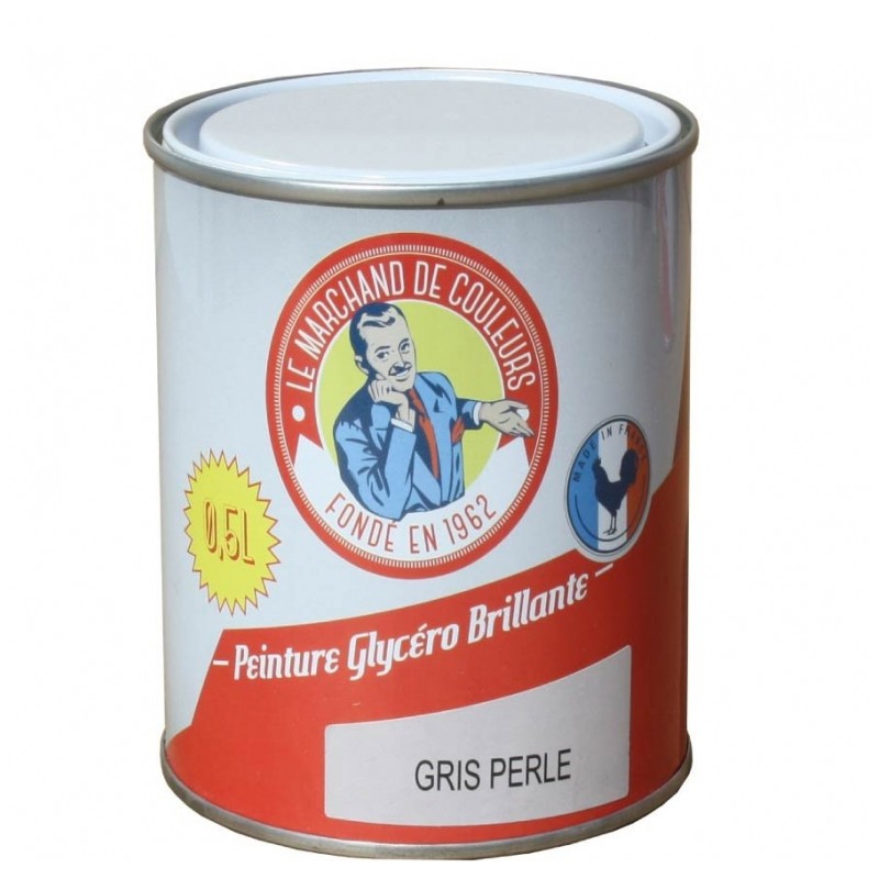 Peinture Glycéro - Bois / Métal - Brillante - Gris perle - 0.5 L - ONIP - Peintures - MC70159