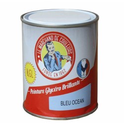 Peinture Glycéro - Bois / Métal - Brillante - Bleu Océan - 0.5 L - ONIP - Peintures - MC70160