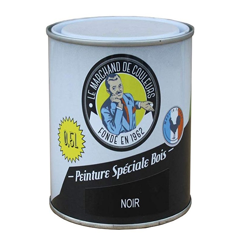 Peinture Spécial Bois - Satinée - Noir - 0.5 L - ONIP - Peintures - MC70147