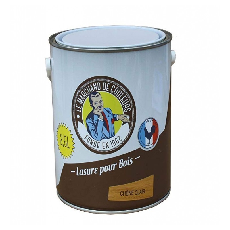 Lasure acrylique pour Bois - Teinte Chêne clair - 2.5 L - ONIP - Lasures et Vernis - MC70184