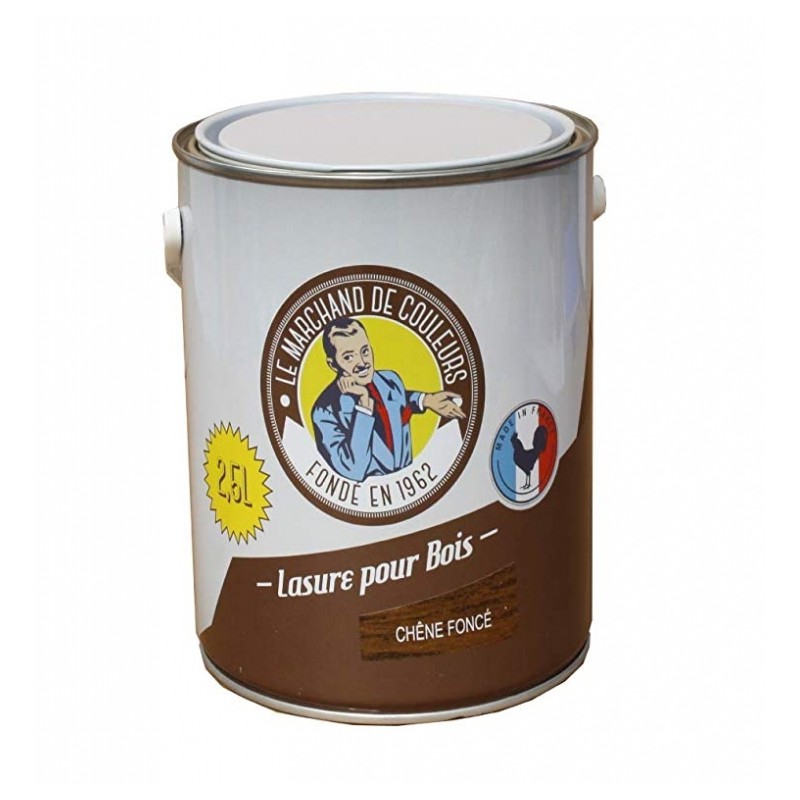 Lasure acrylique pour Bois - Teinte Chêne foncé - 2.5 L - ONIP - Lasures et Vernis - MC70205