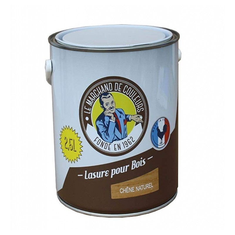 Lasure acrylique pour Bois - Teinte Chêne naturel - 2.5 L - ONIP - Lasures et Vernis - MC70206