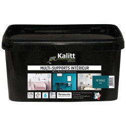 Peinture multi-supports - Intérieur - Mat - Pétrole - 2.5 L - KALITT - Peintures - DE-367821