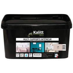 Peinture multi-supports - Intérieur - Satin - Lin - 2.5 L - KALITT - Peintures - DE-367474