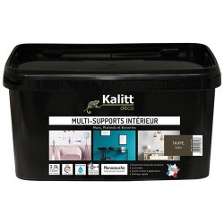 Peinture multi-supports - Intérieur - Satin - Taupe - 2.5 L - KALITT - Peintures - DE-367532