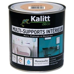 Peinture multi-supports - Intérieur - Mat - Argile - 0.5 L - KALITT - Peintures - DE-367417