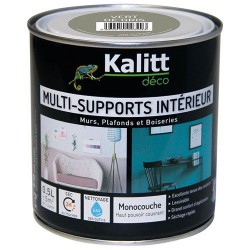 Peinture multi-supports - Intérieur - Mat - Vert de gris - 0.5 L - KALITT - Peintures - DE-366857