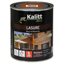 Lasures Les Modernes - Murs et boiseries - Teck - 1 L - KALITT - Lasures et Vernis - DE-369653