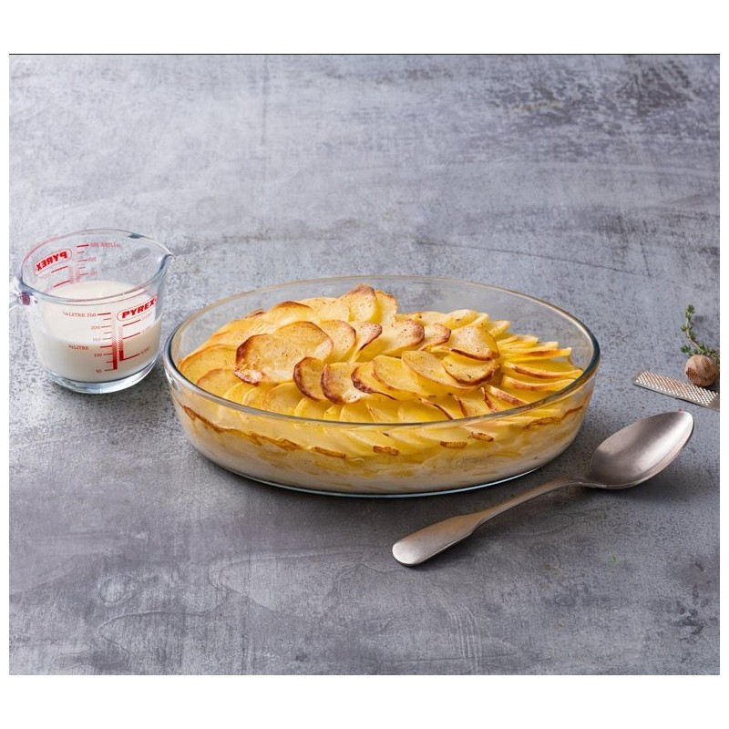 Plat à  gratin ovale en verre - Essentials - 3 L - PYREX - Plat à four - DE-298240