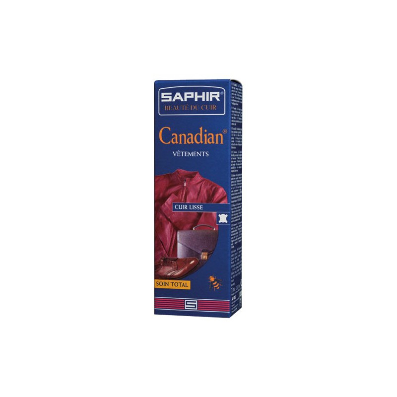 Crème reconstituante pour cuir - Canadian - Rouge cerise - 75 ml - SAPHIR - Entretien du cuir - DE-245804