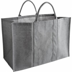 Sac à  bûches en jute - 60 cm - Gris - AUBRY GASPARD - Accessoires cheminée / poêle - AG1060S