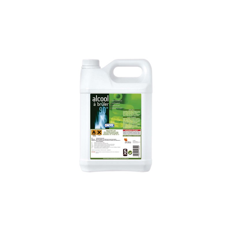 Alcool à  brûler 90° - 5 L - ONYX - Produits multi-usages - BR-304129